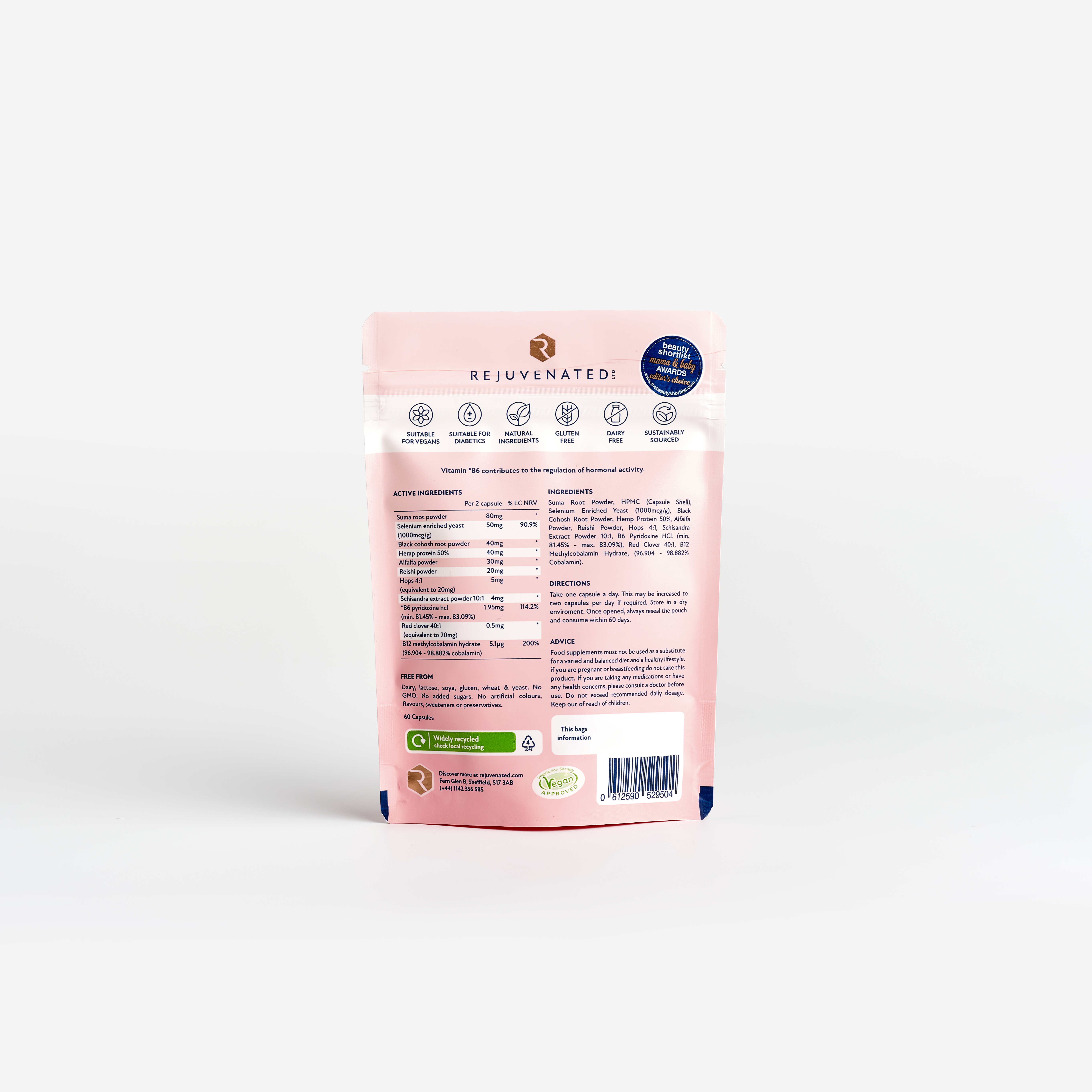 Капсули для підтримки жіночих гормонів Rejuvenated Female Hormone Support